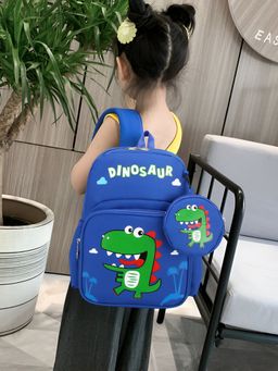 SYGA - Kids Backpack with Coin Purse for Primary School Student - Dinosaur - Blue
