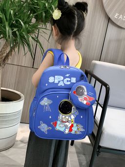 SYGA - Kids Backpack with Coin Purse for Primary School Student - Astronaut - Blue