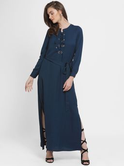 Kazo - Navy Blue Isabel Maxi Dress