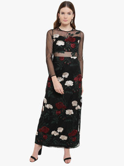 Kazo - Black Eleni Maxi Dress