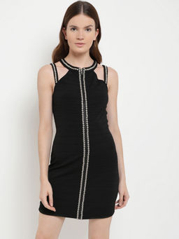 Kazo - Black Ilse Mini Dress