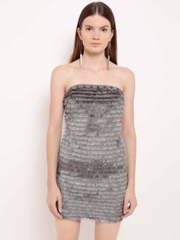 Kazo - Grey Iva Mini Dress