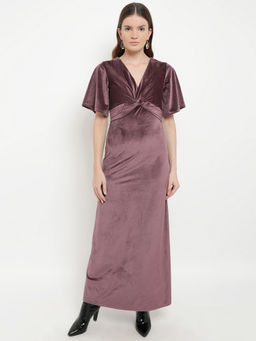 Kazo - Purple Mona Maxi Dress