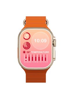 I KALL - Unisex Orange Strap Smart Watch - W7