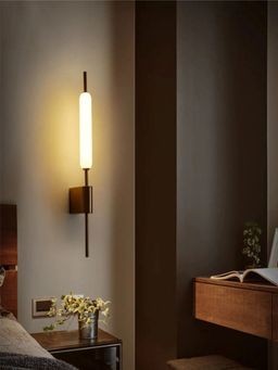 The Art House - 650 mm Led Gold Long Tube Wall Light