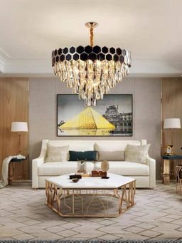 The Art House - Hexa K9 Crystal Pendant Chandelier Hanging Ceiling Lights