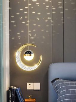 The Art House - Modern Led Hanging Light Chandelier Star Sky Moon Night For Bedroom Starry Night
