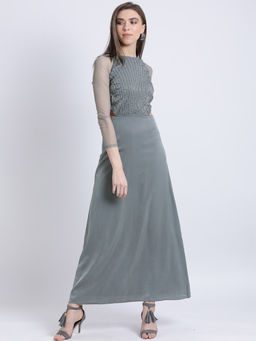Kazo - Grey Penelope Maxi Dress
