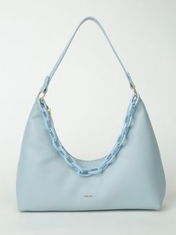 IYKYK by Nykaa Fashion - Solid Blue Casual Shoulder Handbag