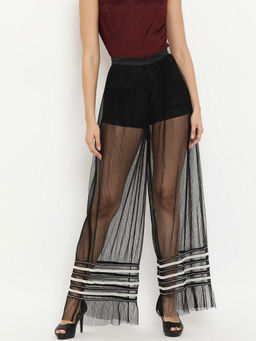 Kazo - Black With Shorts Lining Trouser