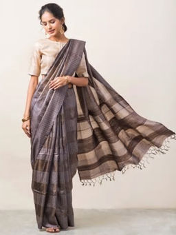 Fabindia - Silk Tussar Textured Sari