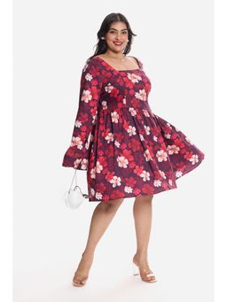 Virgio - Women Multi-Colour Cotton Full Sleeves Dress