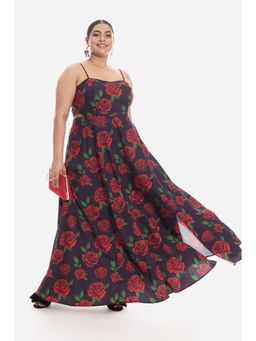 Virgio - Women Red Cotton Sleeveless Dress