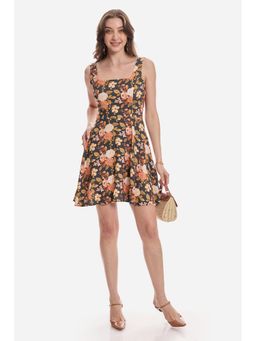 Virgio - Women Multi-Colour Lyocell Sleeveless Dress