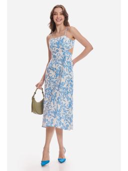 Virgio - Women Blue Viscose Sleeveless Dress