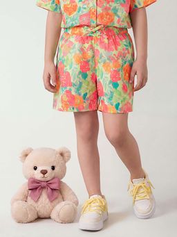 United Colors of Benetton - Multi-Color Regular Fit Mid Rise Floral Shorts