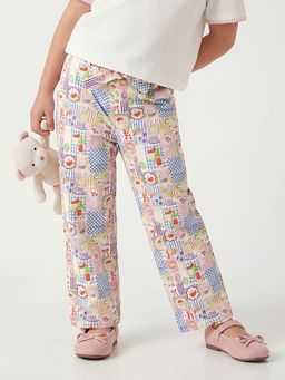 United Colors of Benetton - Multi-Color Regular Fit Mid Rise Printed Trousers with Belt