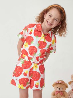 United Colors of Benetton - Cropped Polo T-Shirt Multi-Color