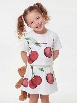 United Colors of Benetton - Cropped Round Neck T-Shirt White