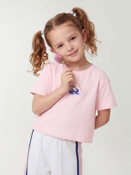 United Colors of Benetton - Peach Pure Cotton Half Sleeves T-Shirt