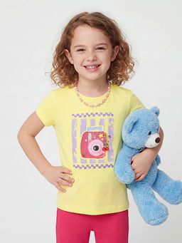 United Colors of Benetton - Yellow Pure Cotton Half Sleeves T-Shirt