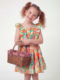 United Colors of Benetton - Multi-Color Pure Cotton Printed Dress