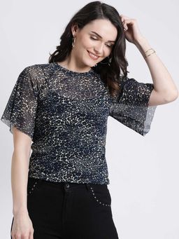 Kazo - Blue Printed Shirt