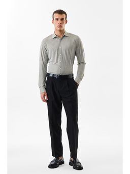 Snitch - Men Olive Polyester Blend Formal Shirt