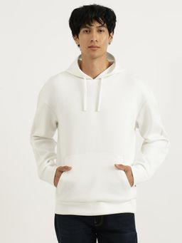 United Colors of Benetton - Full Sleeves Boxy Fit Hooded Neck Solid Hoodies