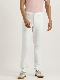 United Colors of Benetton - White Solid Skinny Fit Jeans