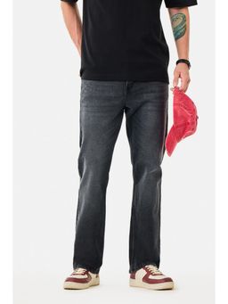 Snitch - Black Solid Straight Casual Jeans
