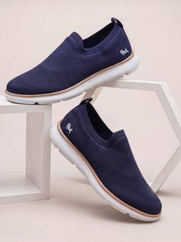 Neeman's - Dress Slip On Sneakers - Navy Blue