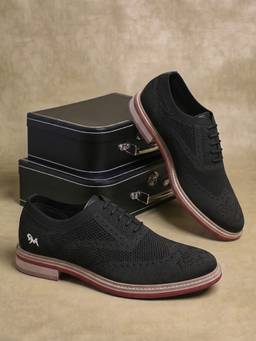 Neeman's - The Black Oxford Knits Shoes