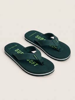 Neeman's - Men Super Soft Flipflops Casual Green