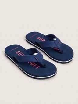 Neeman's - Men Super Soft Flipflops Casual Navy Blue