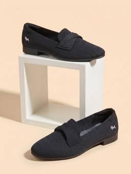 Neeman's - Black Knit Grace Loafers