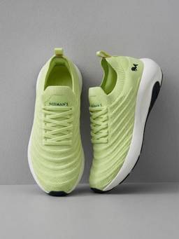 Neeman's - Women Green Begin Walk Glide Sneakers