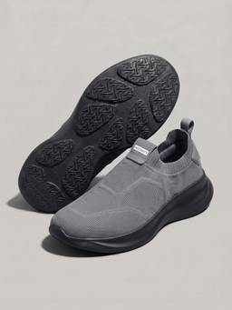 Neeman's - Unisex Grey Sole Max Cush Slip On Walking Shoes