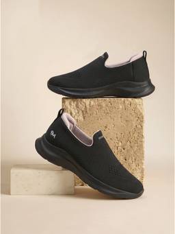 Neeman's - Black Knit Lite Sneakers for Women