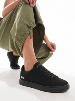 Neeman's - Womens Black Court Sneakers