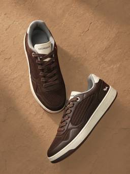 Neeman's - Unisex Remix Modish Sneakers - Brown