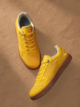 Neeman's - Unisex Remix Modish Sneakers - Yellow