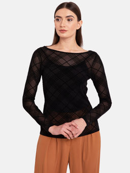 Kazo - Black Mesh T-Shirt