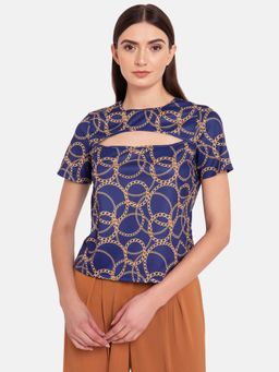 Kazo - Indigo Printed T-Shirt