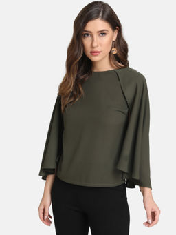 Kazo - Olive Cape Solid Top