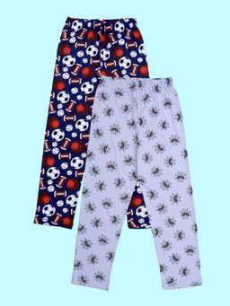 KiddoPanti - Boys Multi-Color Printed Pyjamas (Pack of 2)