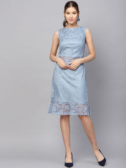 Kazo - Blue Lace Dress