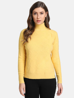 Kazo - Yellow Solid Sweater
