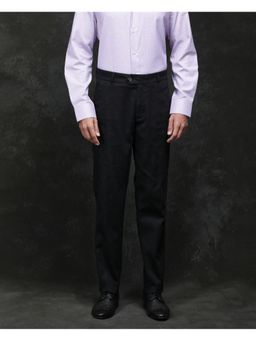 Rare Rabbit - Jes Black Jacquard Relaxed Fit Trouser