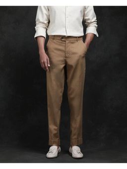 Rare Rabbit - Jes Khaki Jacquard Relaxed Fit Trouser